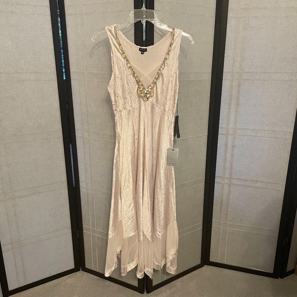 Komarov Pink Boho Sequin Dress